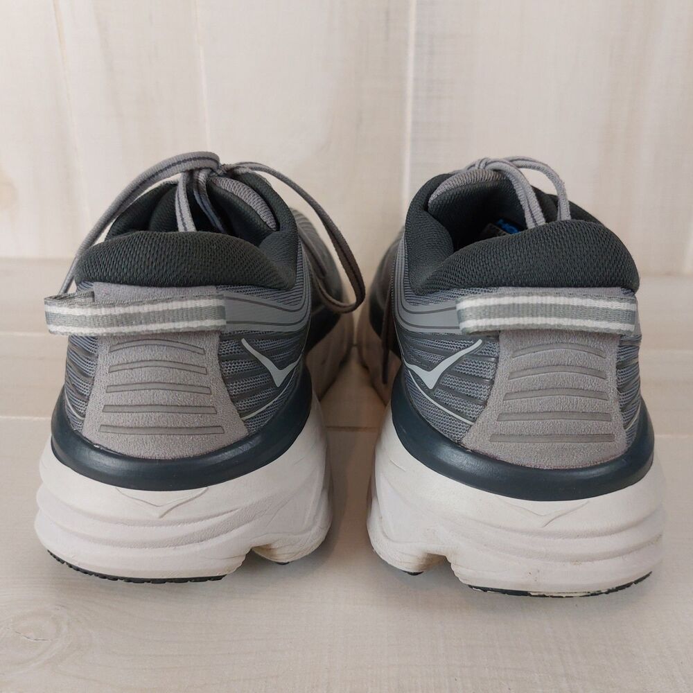 Hoka One One Bondi 7 Running Shoes Men’s Size 9.5 Wild Dove Gray Cushion - Picture 6 of 8